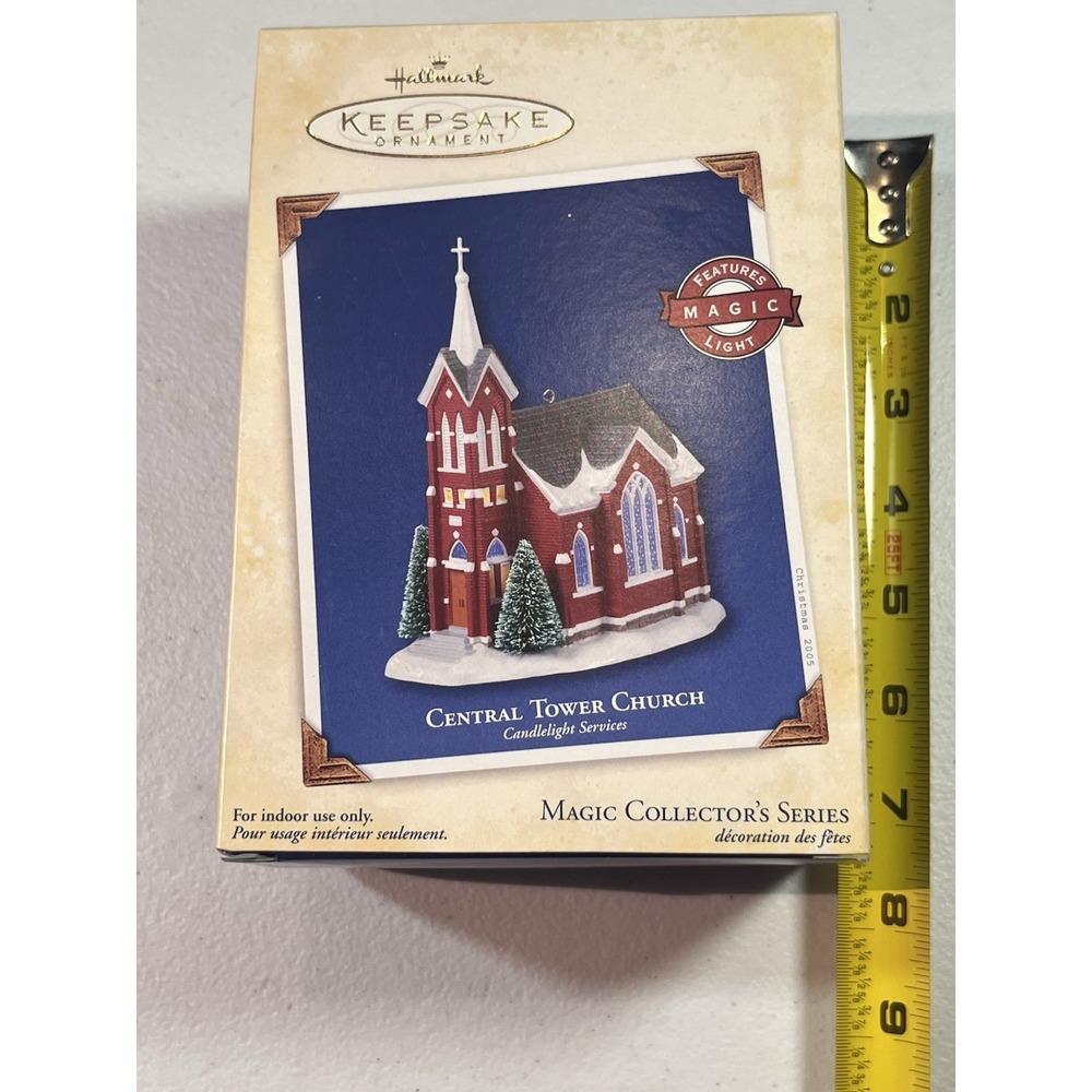 Hallmark Keepsake Central Tower Church Candlelight Services And Adobe Church NIB